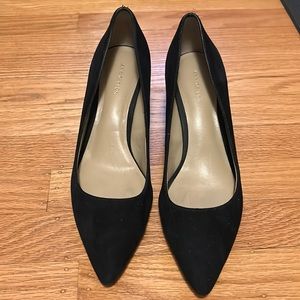 Ann Taylor pointed toe suede heels